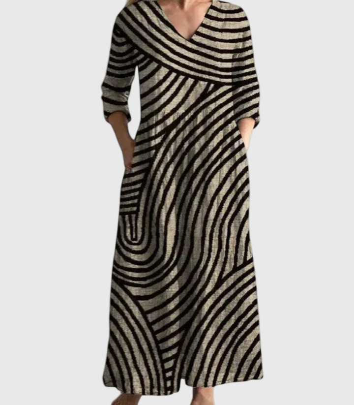 Fiona | Robe Midi Fluide et Élégante