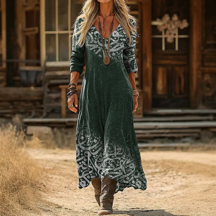 【Manches Longues】Robe Vintage Décontractée