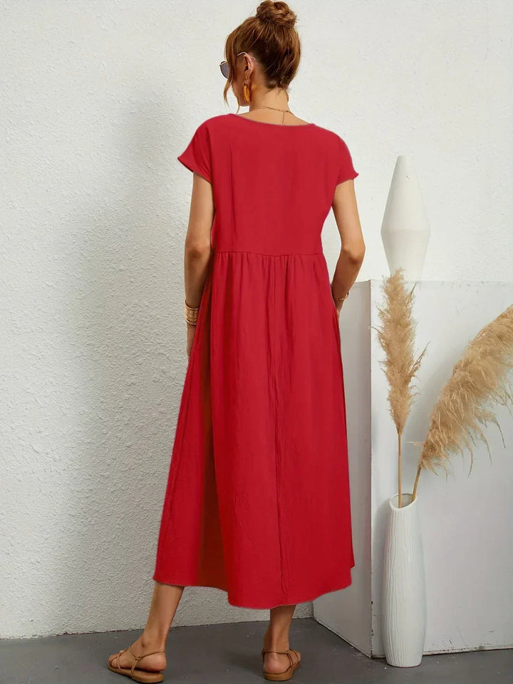 Gabrielle™ — Robe midi fluide élégance intemporelle