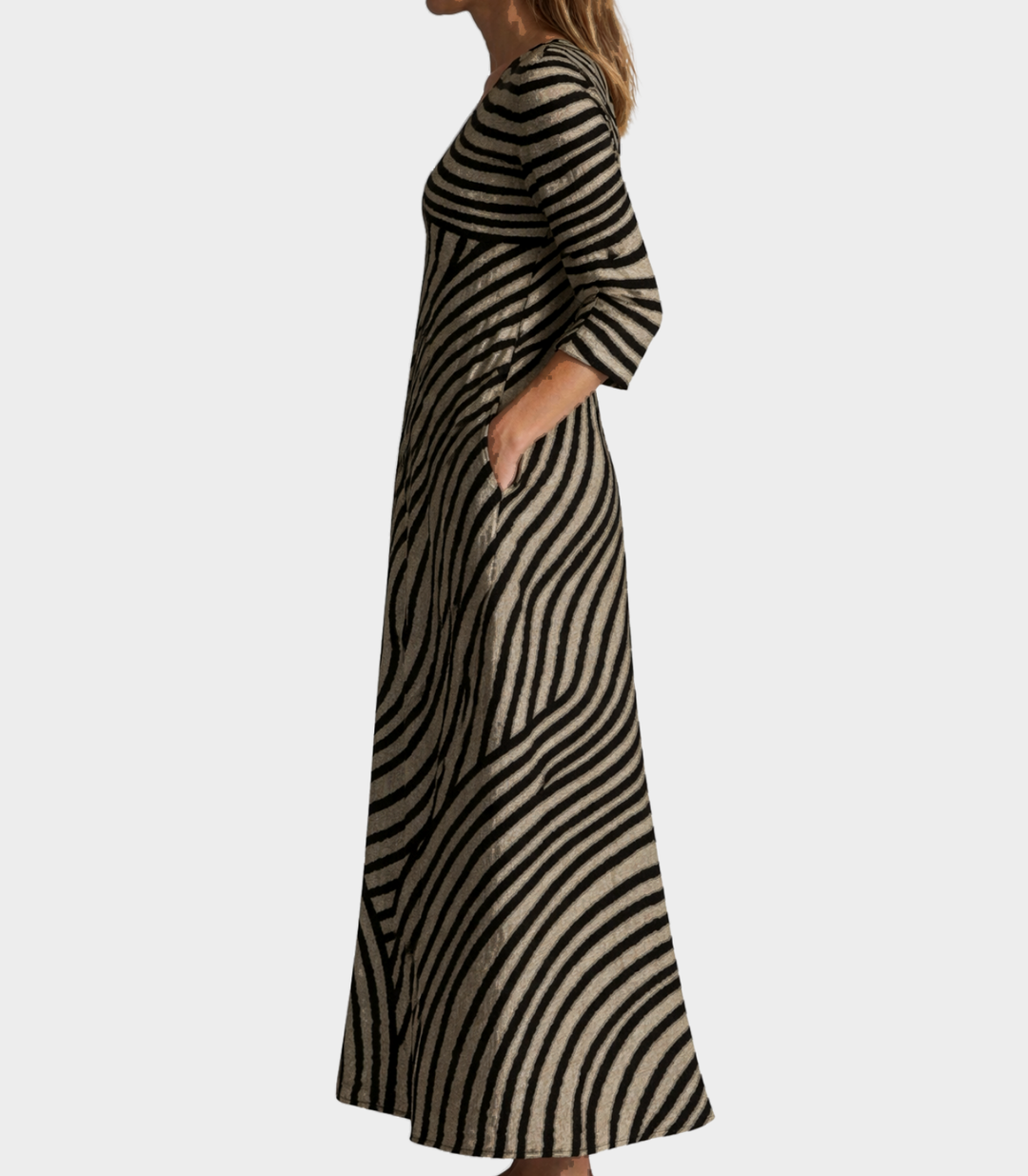 Fiona | Robe Midi Fluide et Élégante